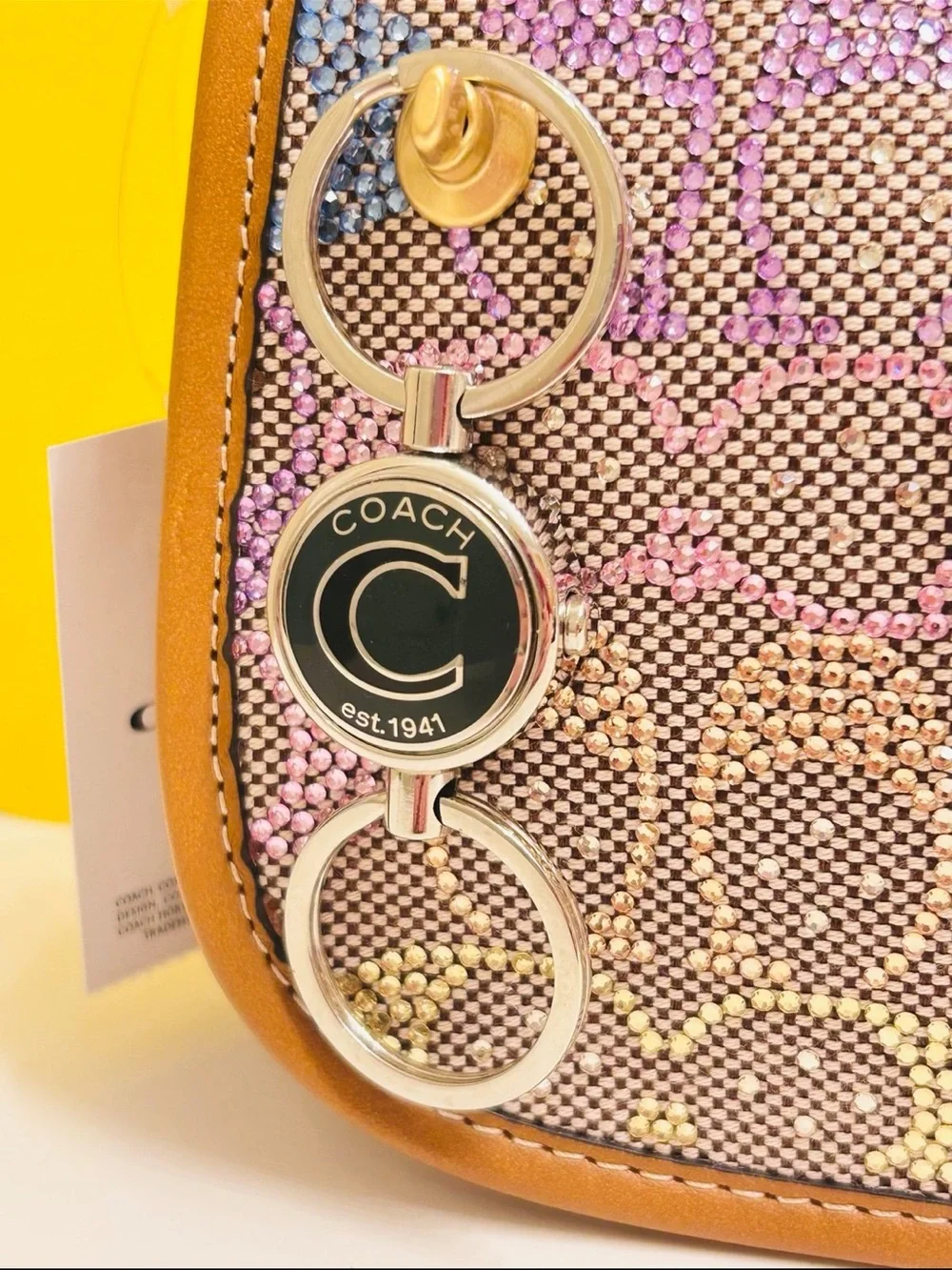 Coach 1941 Valet Keychain/ Bag Charm